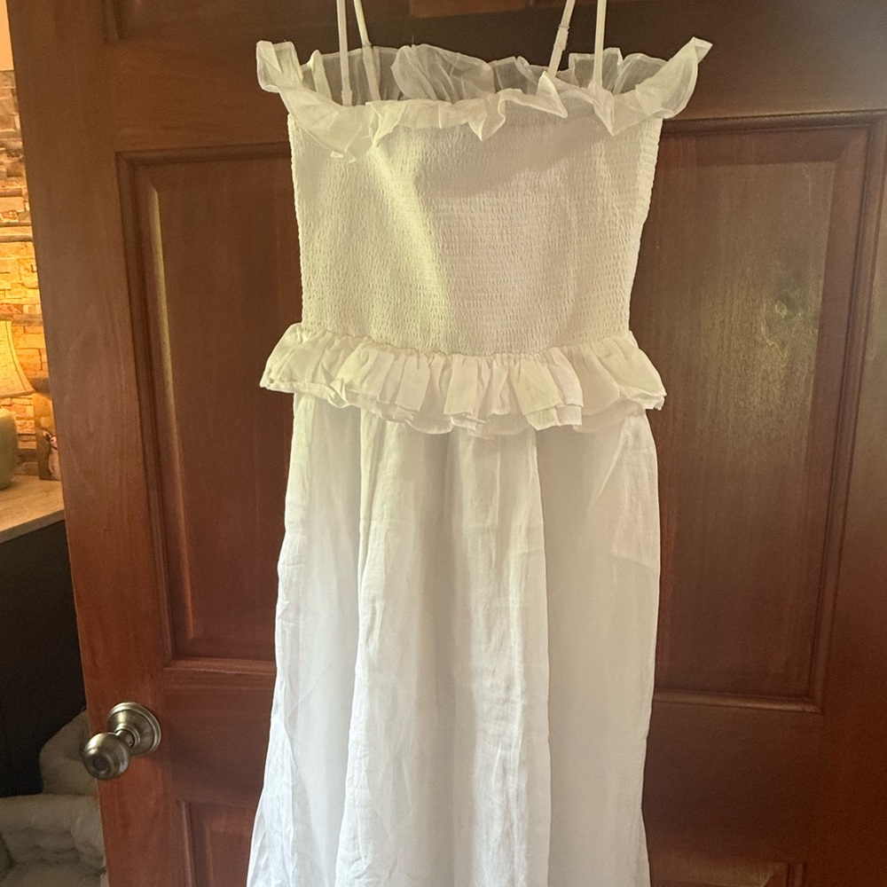 J. Crew White Maxi Dress
